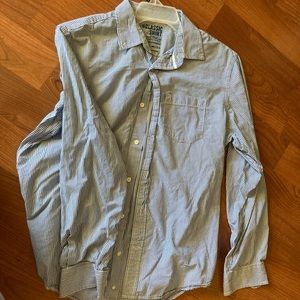 Old Navy Striped Mens Long Sleeve Shirt